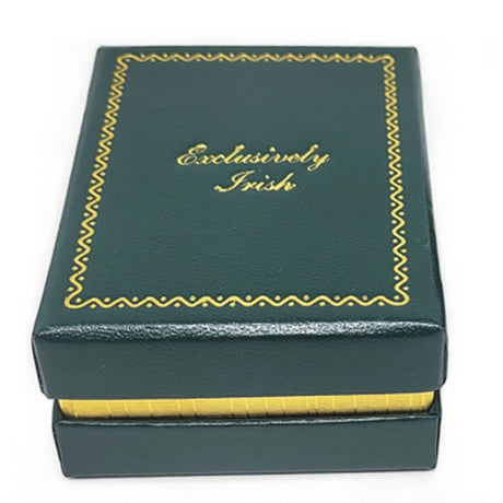 EI-JL-Set100-SM Gold Plated Claddagh Stud Earrings Creative Irish Gifts Box
 