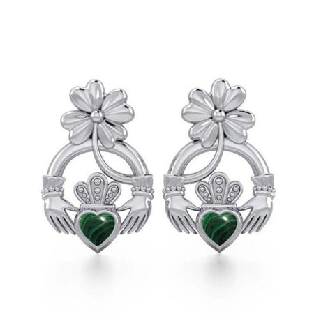 EI-JL-Set100-SM Gold Plated Claddagh Stud Earrings Creative Irish Gifts
