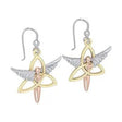 EI-JL-Set71 Trinity Knot Angel Wing Celtic Drop Earrings Creative Irish Gifts
