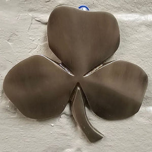  Irish Shamrock Shaped Wall Decor with Blessing Family Blessing Antique Brass Creative Irish Gift