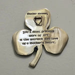  Irish Shamrock Shaped Wall Decor with Blessing Mother Blessing Creative Irish Gift