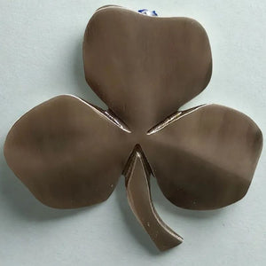  Irish Shamrock Shaped Wall Decor with Blessing Mother Blessing Antique Brass Creative Irish Gift
