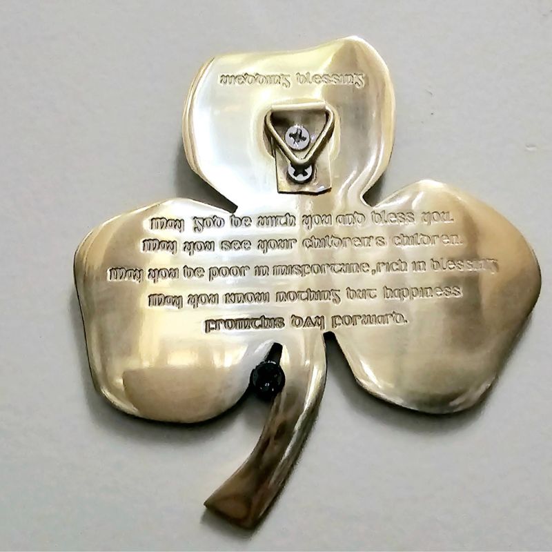  Irish Shamrock Shaped Wall Decor with Blessing Mother Blessing Creative Irish Gift
