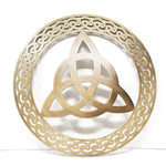 Trinity Knot Wall Hanger, Antique Brass Creative Irish Gifts