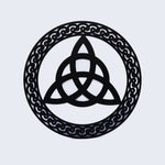 Trinity Knot Wall Hanger, Black Metal  Creative Irish Gifts
