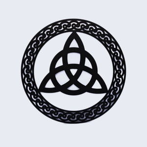 Trinity Knot Wall Hanger, Black Metal  Creative Irish Gifts