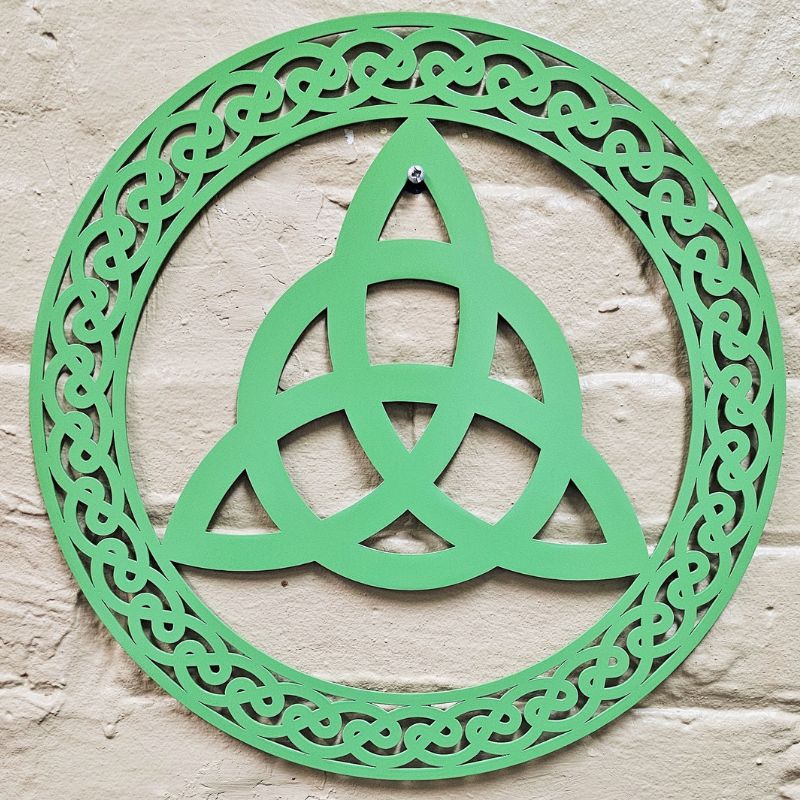 Trinity Knot Wall Hanger, Green Creative Irish Gifts