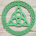 Trinity Knot Wall Hanger, Green Creative Irish Gifts