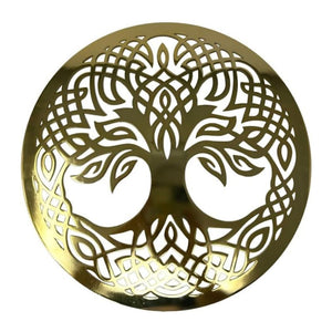 Tree of Life Wall Hanger,  Polished Brass Creative Irish Gifts