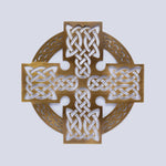 Celtic Cross Wall Hanger, Antique Brass Creative Irish Gifts
