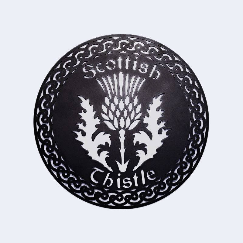Scottish Thistle Wall Hanger, Black Creative Irish Gifts