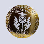 Scottish Thistle Wall Hanger, Polished Brass  Creative Irish Gifts