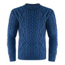 Men's Fisherman Cable Knit Sweater, Navy - Creative Irish Gifts
