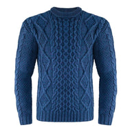 Men's Fisherman Cable Knit Sweater, Navy - Creative Irish Gifts