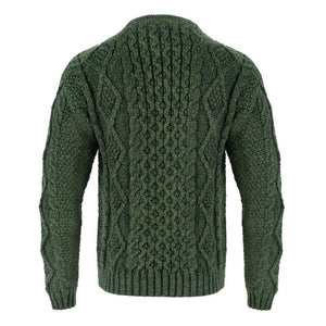 Fisherman Cable Knit Round Neck Sweater
