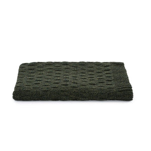 Aran Checkered Throw Blanket Army Creative Green Irish Gifts