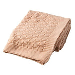 Aran Checkered Throw Blanket Parsnip Creative Irish Gifts