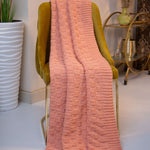 Aran Checkered Throw Blanket Peack Creative Irish Gifts