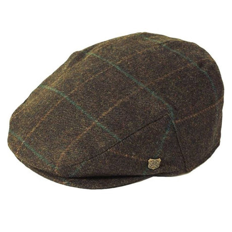 Scotland Wool Tweed Flat Cap Brown Creative Irish Gift