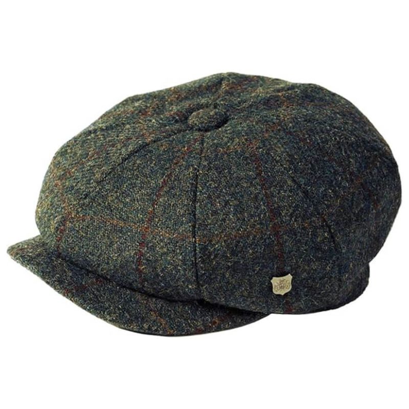 Harris Tweed 8 Piece Bakersboy Cap Grey Creative Irish Gift
