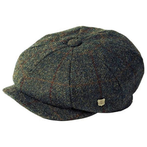 Harris Tweed 8 Piece Bakersboy Cap Grey Creative Irish Gift