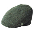 Handwoven Harris Tweed Scottish Flat Cap Green Creative Irish Gift