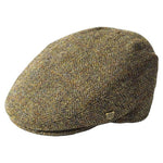 Handwoven Harris Tweed Scottish Flat Cap Brown Creative Irish Gift