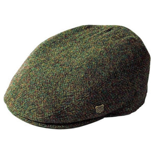 Handwoven Harris Tweed Scottish Flat Cap Green Creative Irish Gift