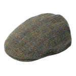 Handwoven Harris Tweed Scottish Flat Cap Green Creative Irish Gift