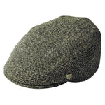 Handwoven Harris Tweed Scottish Flat Cap Charcoal Creative Irish Gift