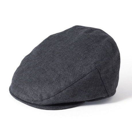 Irish Linen Charcoal Flat Cap Creative Irish Gift
