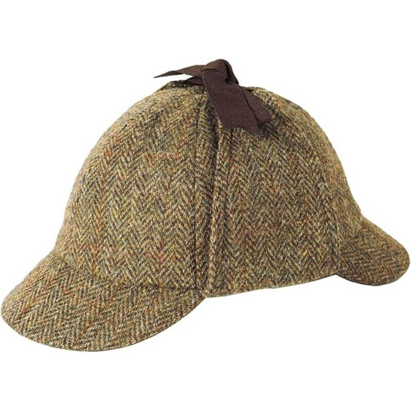 Handwoven Harris Tweed Deerstalker Hat Creative Irish Gift