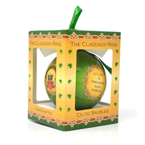 G085G-1 Claddagh Ring Irish Christmas Tree Bauble  Creative Irish Gifts
