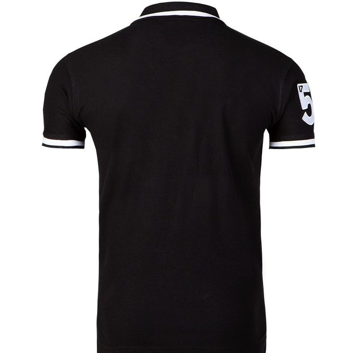 G2066 Men's Official Guinness Polo Shirt, Black Back View Creative Irish Gifts.com