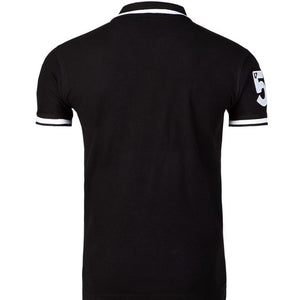 G2066 Men's Official Guinness Polo Shirt, Black Back View Creative Irish Gifts.com