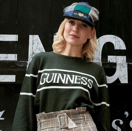 Authentic Guinness Patchwork Irish Flat Cap Lifestyle Creative Irish Gift