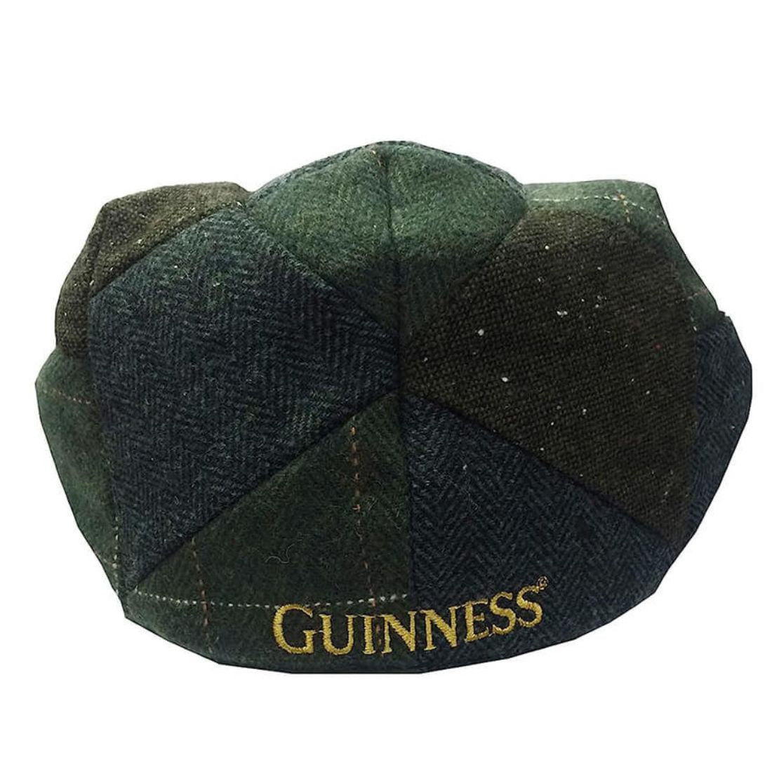 Guinness Vintage Patchwork Flat Cap Back View Creative Irish Gift