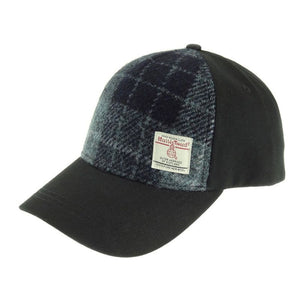 Handwoven Scottish Harris Tweed Baseball Cap Grey Creative Irish Gift