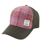 Handwoven Scottish Harris Tweed Baseball Cap Pink Creative Irish Gift