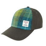 Handwoven Scottish Harris Tweed Baseball Cap Sea Blue Creative Irish Gift