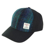 Handwoven Scottish Harris Tweed Baseball Cap Turquoise Creative Irish Gift