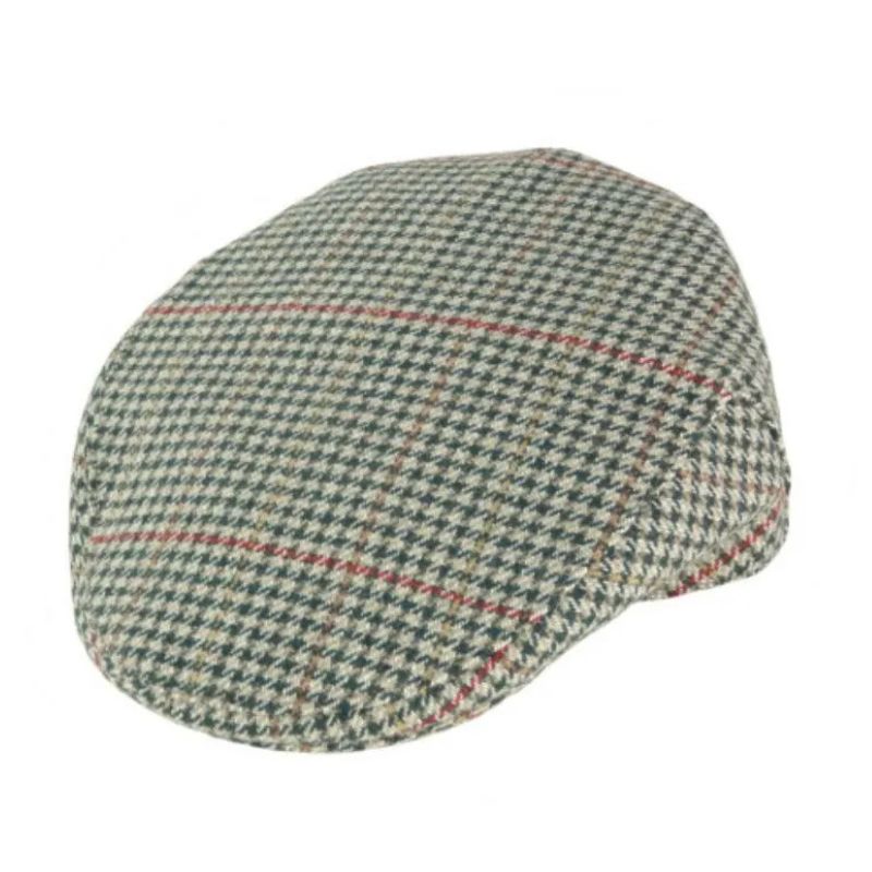 Men's Harris Tweed Plaid Flat Cap Tweed 1 Creative Irish Gifts
