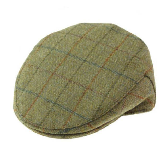 Wool Tweed Chequered Scottish Flat Cap Tweed 1 Creative Irish Gifts