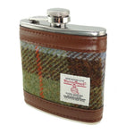 Tartan Design Harris Tweed Hip Flask Macleod Creative Irish Gifts