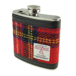 Tartan Design Harris Tweed Hip Flask ROYAL STEWART Creative Irish Gifts