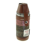 Harris Tweed Hunting Flask Gift Set Pink Green Creative Irish Gifts