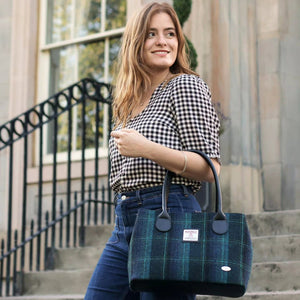 Scottish Tartan Harris Tweed Tote Bag