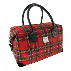 Scottish Tartan Harris Tweed Overnight Bag Royal Steawart Creative Irish Gifts