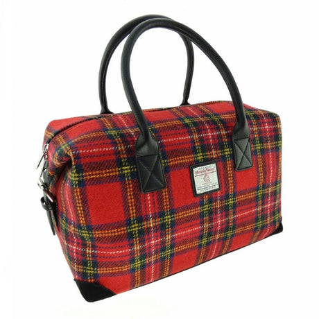 Scottish Tartan Harris Tweed Overnight Bag Royal Steawart Creative Irish Gifts