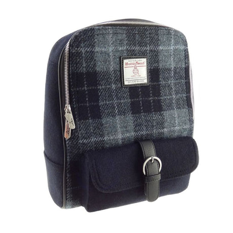 Tartan Harris Tweed Naver Backpack - Creative Irish Gifts